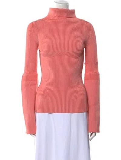 Pre-owned Tom Ford Mock Neck Long Sleeve Blouse In Pink