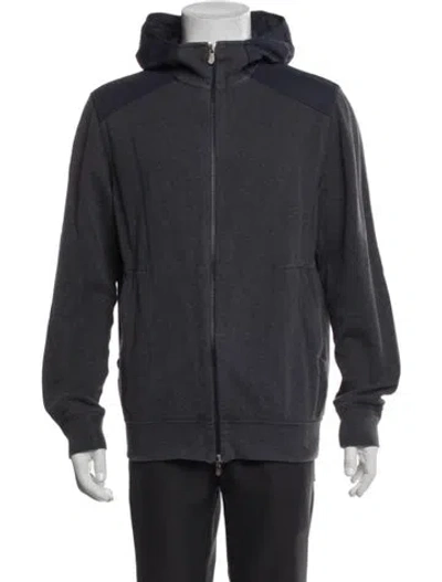Pre-owned Tom Ford Mock Neck Long Sleeve Polo Sweater In Gray