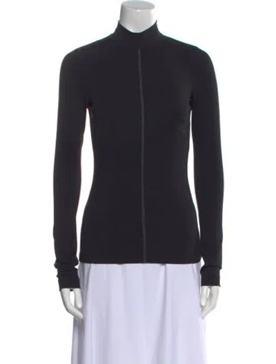 Pre-owned Tom Ford Mock Neck Long Sleeve Sweatshirt In Black