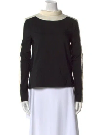 Pre-owned Tom Ford Mock Neck Long Sleeve Sweatshirt In Black