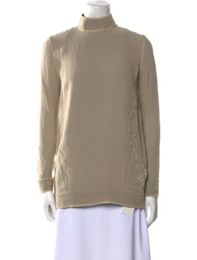 Pre-owned Tom Ford Mock Neck Long Sleeve Sweatshirt In Neutral