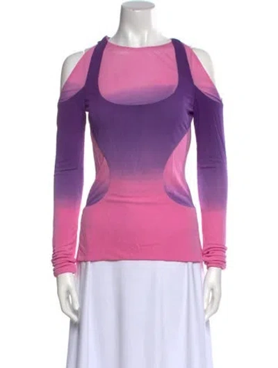Pre-owned Tom Ford Mock Neck Long Sleeve Sweatshirt In Pink