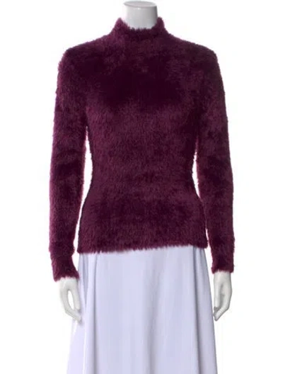 Pre-owned Tom Ford Mock Neck Long Sleeve Sweatshirt In Purple