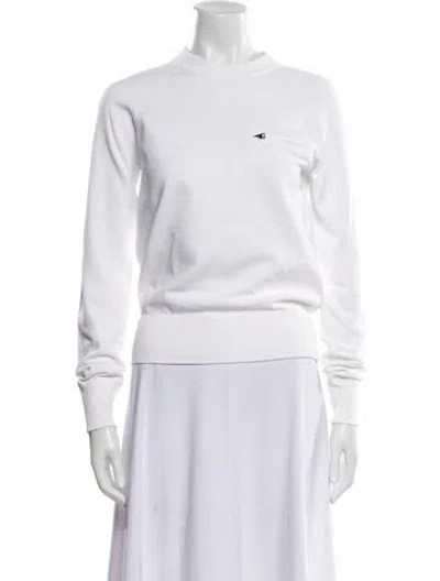 Pre-owned Tom Ford Mock Neck Long Sleeve Sweatshirt In White