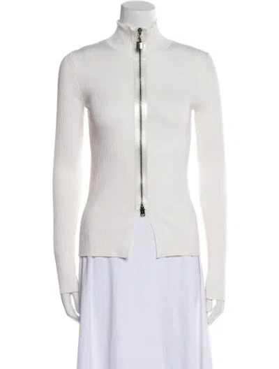 Pre-owned Tom Ford Mock Neck Long Sleeve Top In Neutral