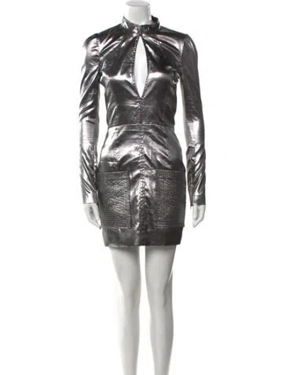 Pre-owned Tom Ford Mock Neck Mini Dress