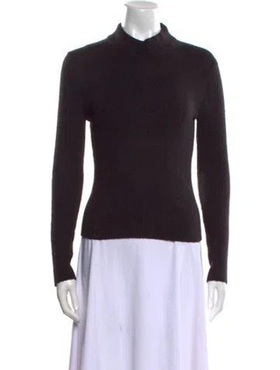Pre-owned Tom Ford Mock Neck Sweater In Black