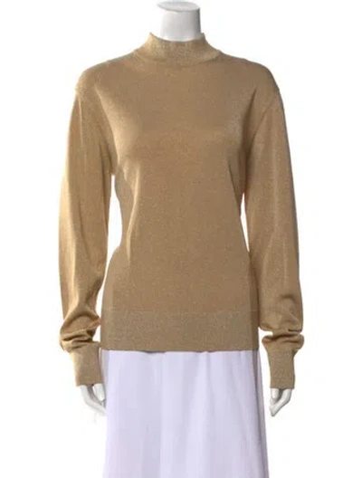 Pre-owned Tom Ford Mock Neck Sweater In Neutral