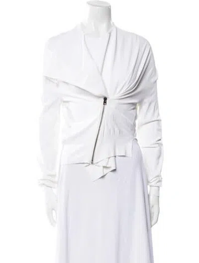 Pre-owned Tom Ford Mock Neck Sweater In White