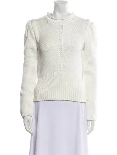 Pre-owned Tom Ford Mock Neck Sweater In White