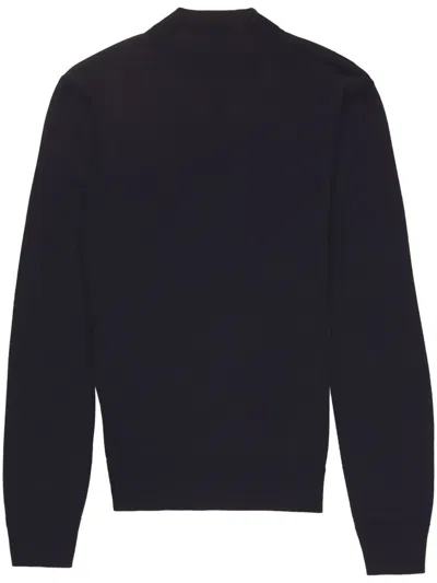 Tom Ford Mock-neck Wool Jumper In Black