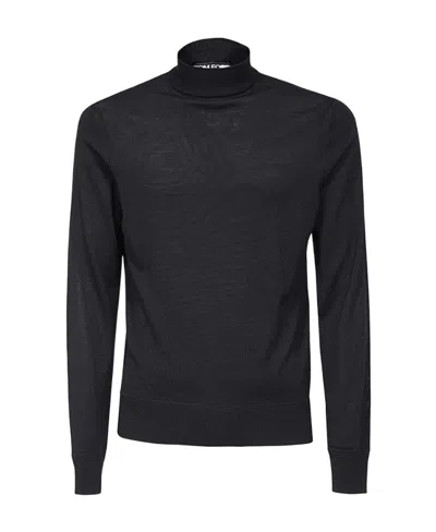 Tom Ford Mock-neck Wool Jumper In Black