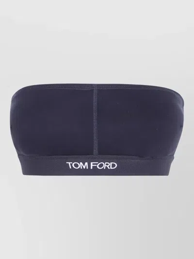 Tom Ford Underwear Modal Bonded Top In Blue