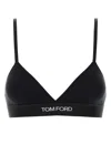 Tom Ford Modal Bra Adjustable Straps Triangle Cups In Black