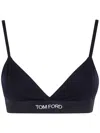 Tom Ford Modal Bra Adjustable Straps Triangle Cups In Blue
