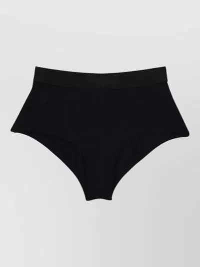 Tom Ford Modal High Waist Briefs Elastic Waistband In Black