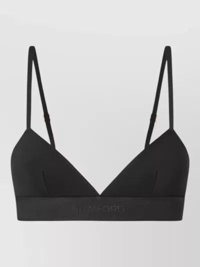 Tom Ford Modal Lingerie Bra Triangle Cup Design In Black