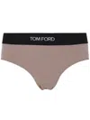 Tom Ford Modal "signature" Boy Shorts Clothing In Brown