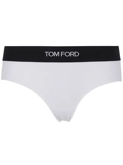 Tom Ford Modal "signature" Boy Shorts Clothing In White