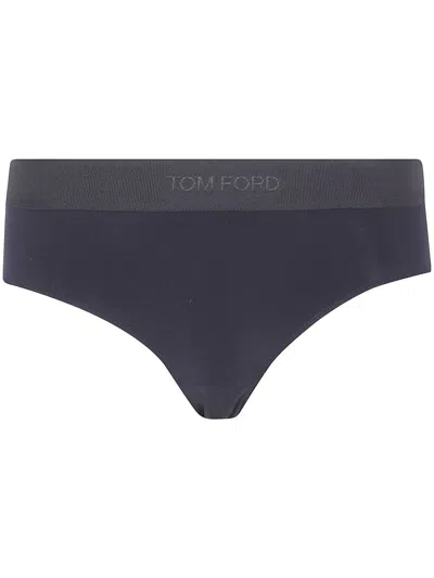 Tom Ford Modal "signature" Boy Shorts Clothing In Blue
