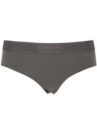 Tom Ford Modal "signature" Boy Shorts Clothing In Green