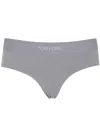 Tom Ford Seamless Elastic Waistband Boy Shorts In Gray