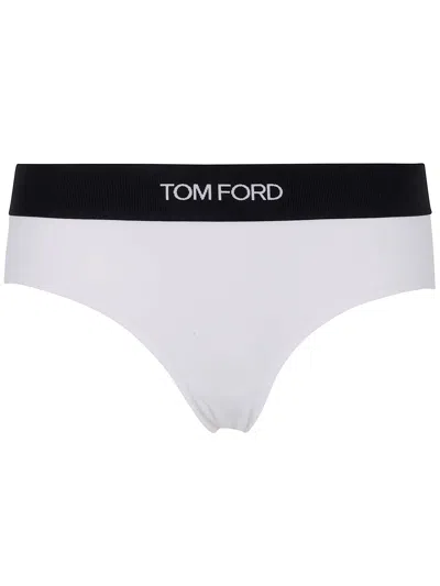 Tom Ford Modal "signature" Boy Shorts In White