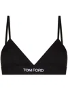 Tom Ford Stretch-modal Jersey Soft-cup Triangle Bra In Black