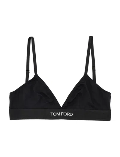 Tom Ford Modal Signature Bra In Black