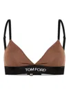 Tom Ford Modal Signature Bra Clothing In Brown