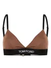 Tom Ford Modal Signature Bra Clothing In Cocoa Brown