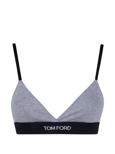 Tom Ford Underwear Modal Bra Top In Animal Print