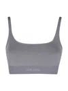 Tom Ford "bande Élastique" Scoop Neckline Stretch Fit In Gray