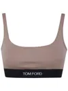 Tom Ford Scoop Neckline Elastic Band Stretch Fit In Pink