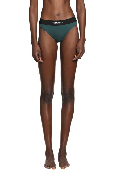 Tom Ford Modal Signature Thong In Blue
