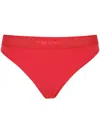 Tom Ford Logo-embellished Thong In Red