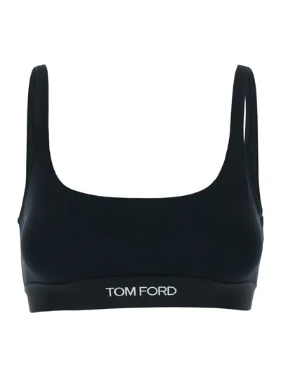 Tom Ford Modal Stretch Bralette In Black