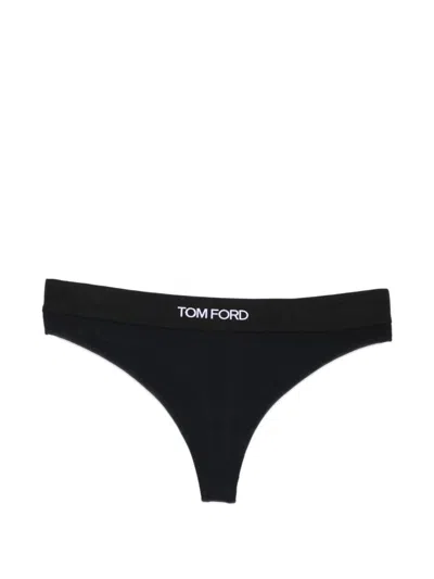 Tom Ford Modal Thong Thong In Black