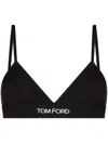 Tom Ford Modal Bra Adjustable Straps Triangle Cups In Black