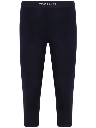Tom Ford Modal Yoga Trousers In Black