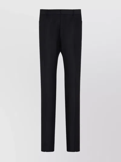 Tom Ford Mohair And Silk Twill Pants In Black