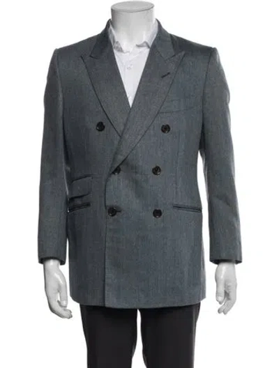 Pre-owned Tom Ford Mohair Blazer In Blue