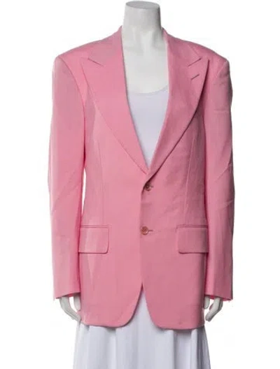 Pre-owned Tom Ford Mohair Blazer In Pink