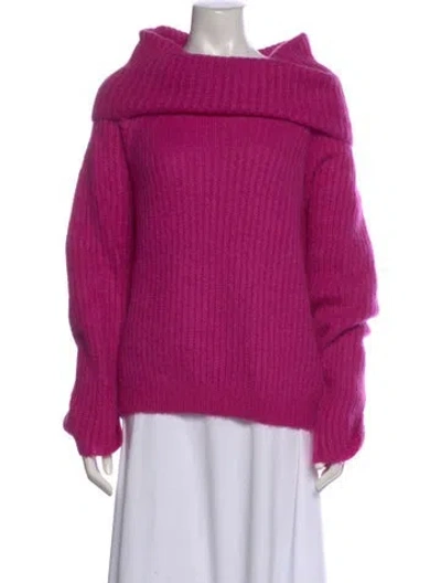 Pre-owned Tom Ford Mohair Cowl Neck Sweater In Pink