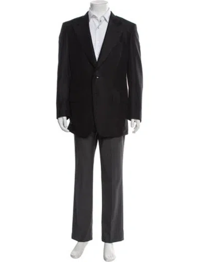 Pre-owned Tom Ford Mohair Overcoat In Grey