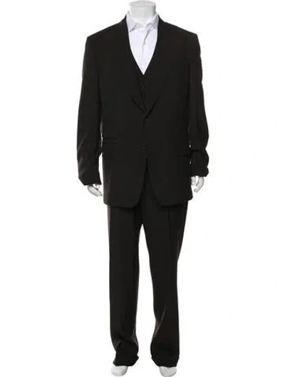 Pre-owned Tom Ford Mohair Three-piece Suit In Black