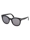 Tom Ford Moira Ft1109 01d Sunglasses In Shiny Black