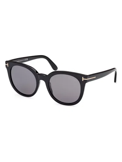 Tom Ford Moira Ft1109 01d Sunglasses In Shiny Black