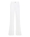 Tom Ford High-waisted Flared Pants With Classic Five-pocket Design In White