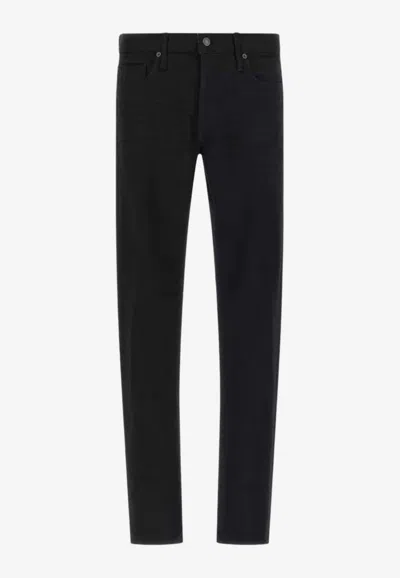 Tom Ford Moleskin Straight-leg Jeans In Multi